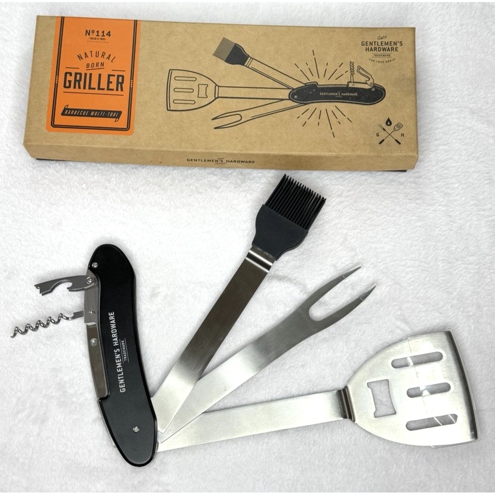 Gentlemen's Hardware Natural Born Griller 5 in 1 Barbecue Multi-Tool No 114 New